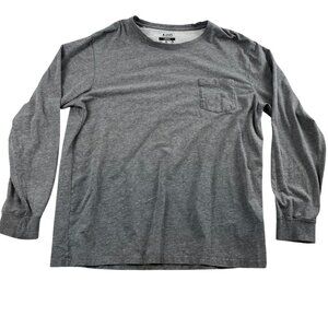 Lee Premium Select Mens Pocket Tee Shirt Large Gray Long Sleeve